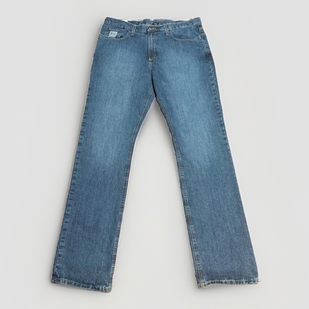 Cinch Silver Label Jeans 38x36 Slim Straight 100% Cotton Blue Denim MB98034001
